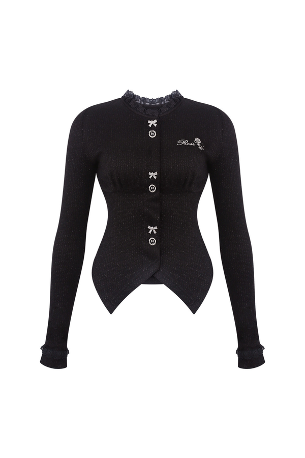 ダークスリムトップス+ショール+スカート