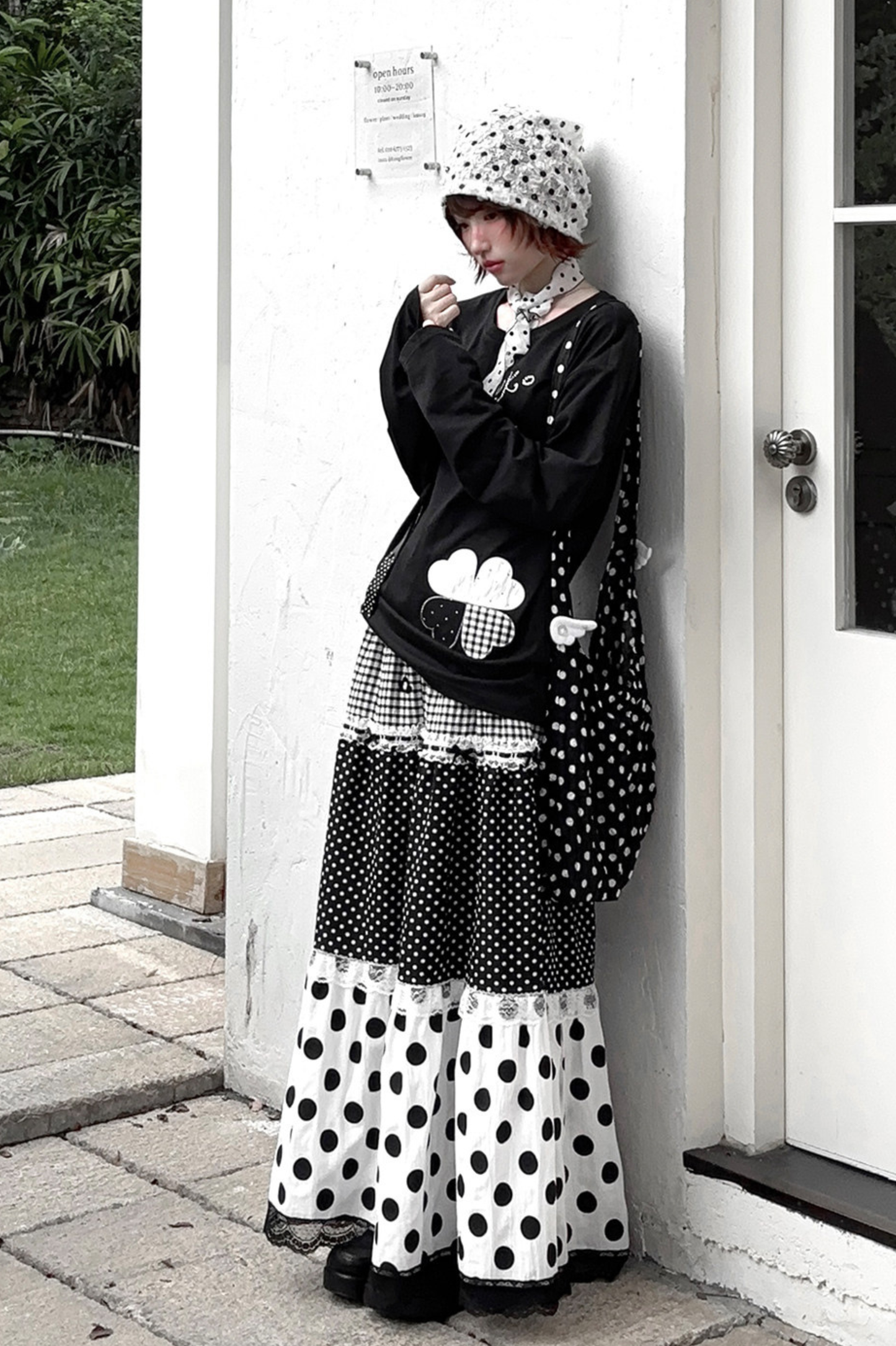 Clover Loose Top + Patchwork Skirt