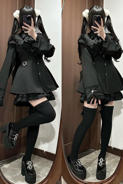 Mine Rabbit Hooded Dress + Shorts