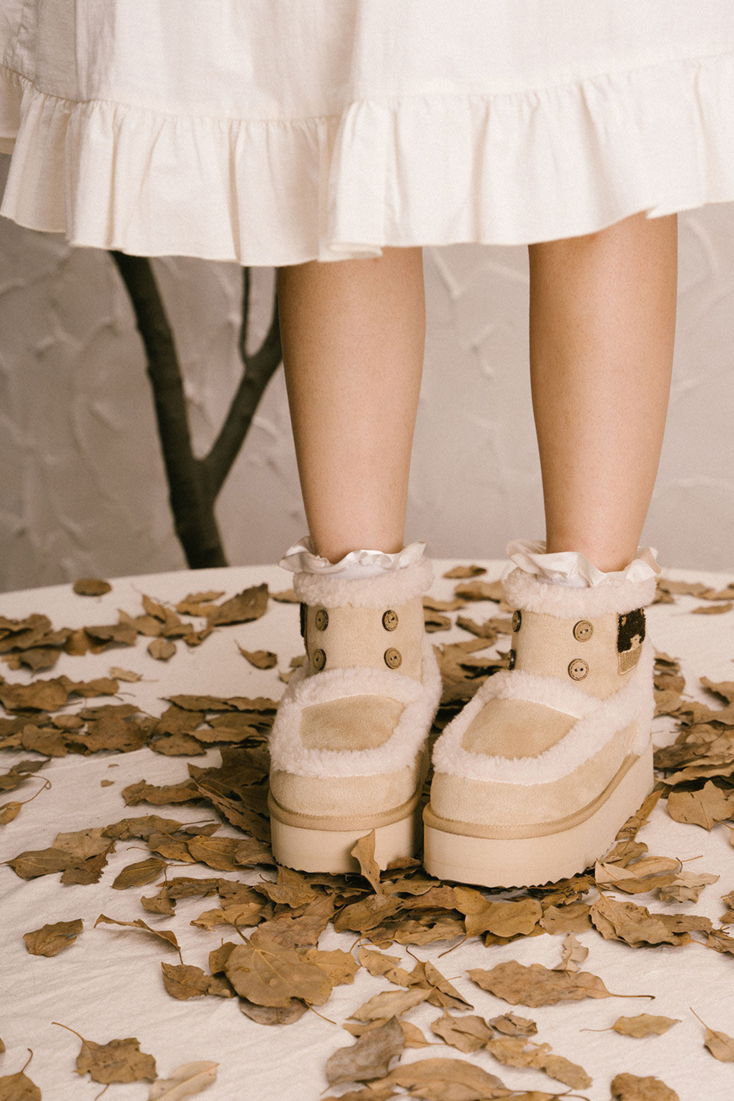 Lolita Fleece Line Snow Boots