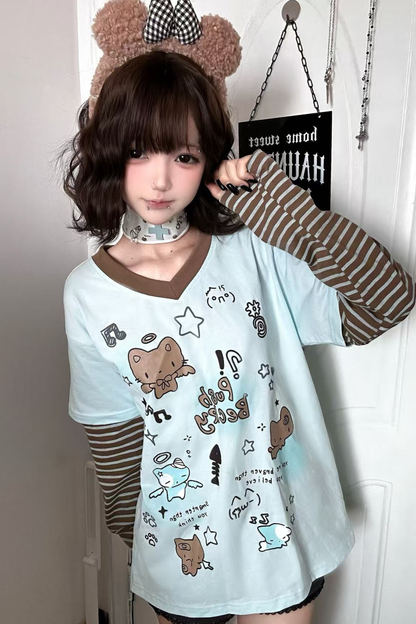 イラストボーダールーズトップス