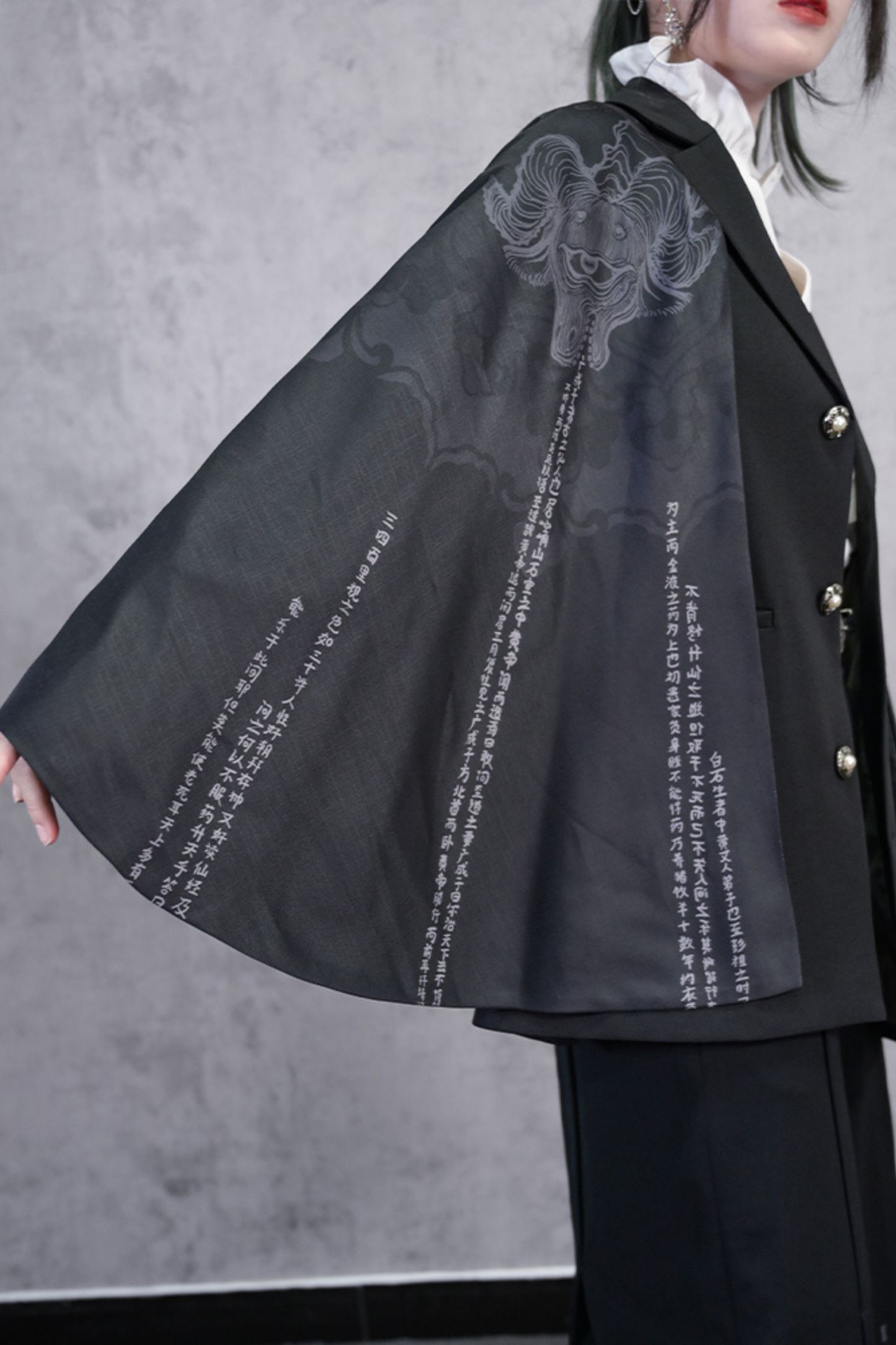 eccentric shawl jacket