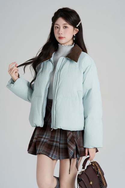 スイートカラーマカロンダウンジャケット