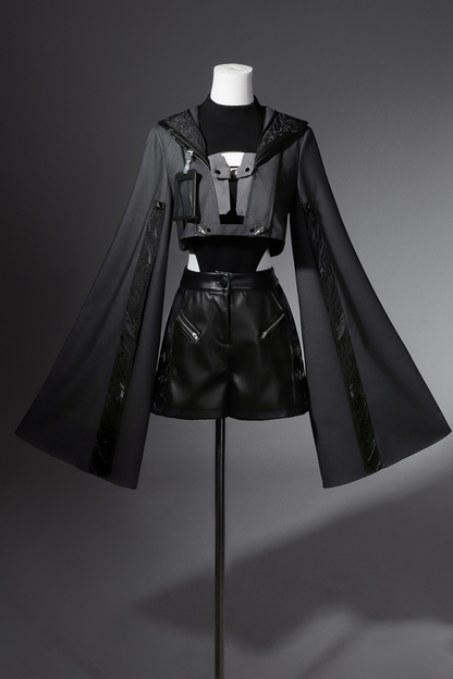 [Reservation Product] Jinbu Lolita Mode Wide Jacket + Top + Shorts