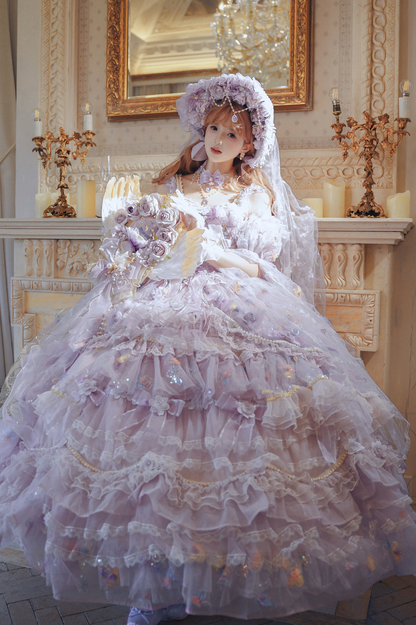 ゴージャスプリンセスロリータドレス