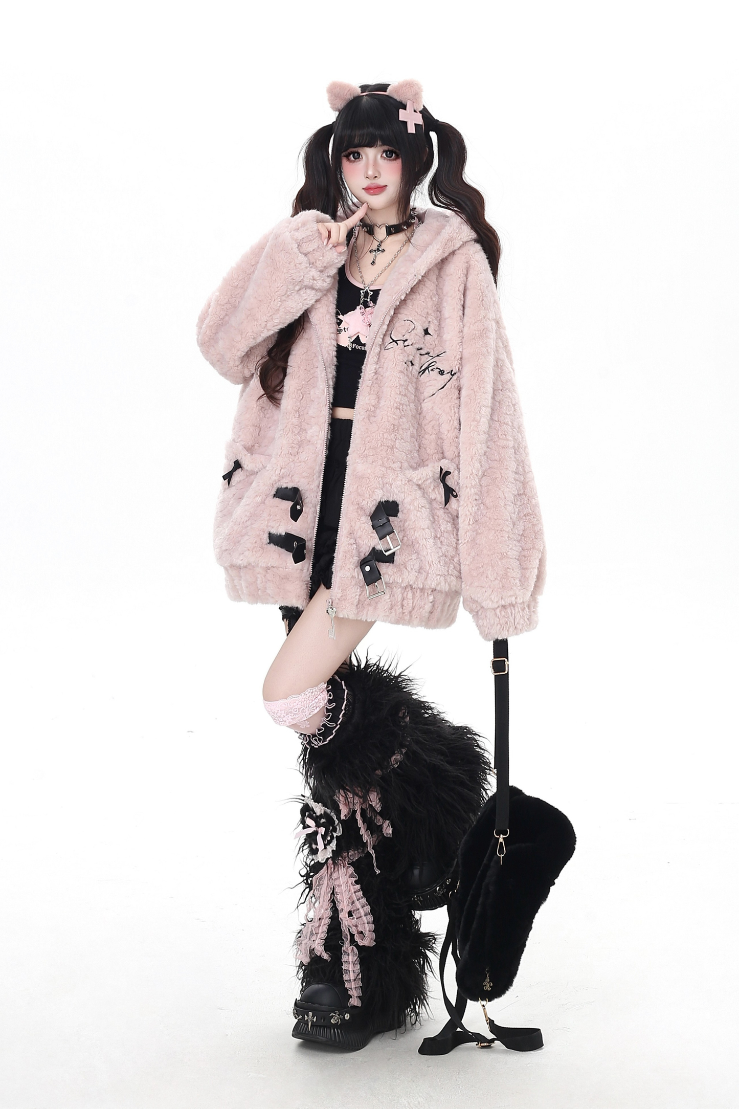 Furrouz Cat Ear Hooded Coat