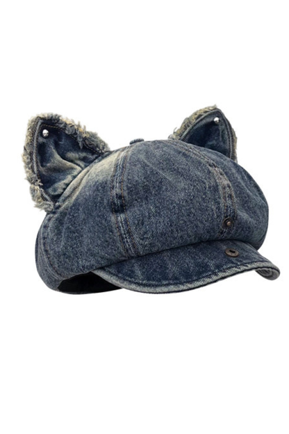 オッシュデニムキャットイヤーハット