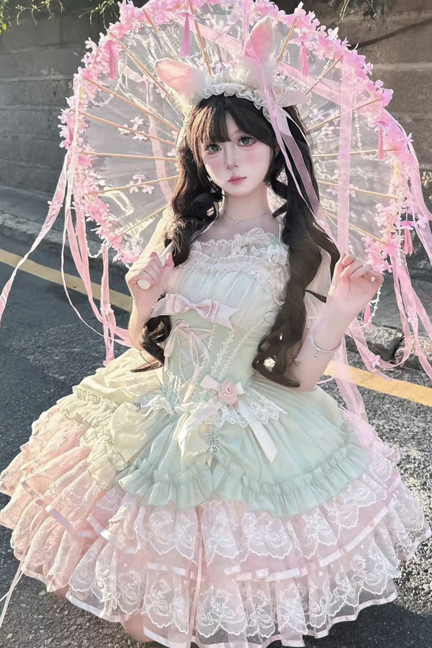 スイートロリータバレエジャンパースカート