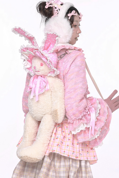 Dot Hat Rabbit Backpack