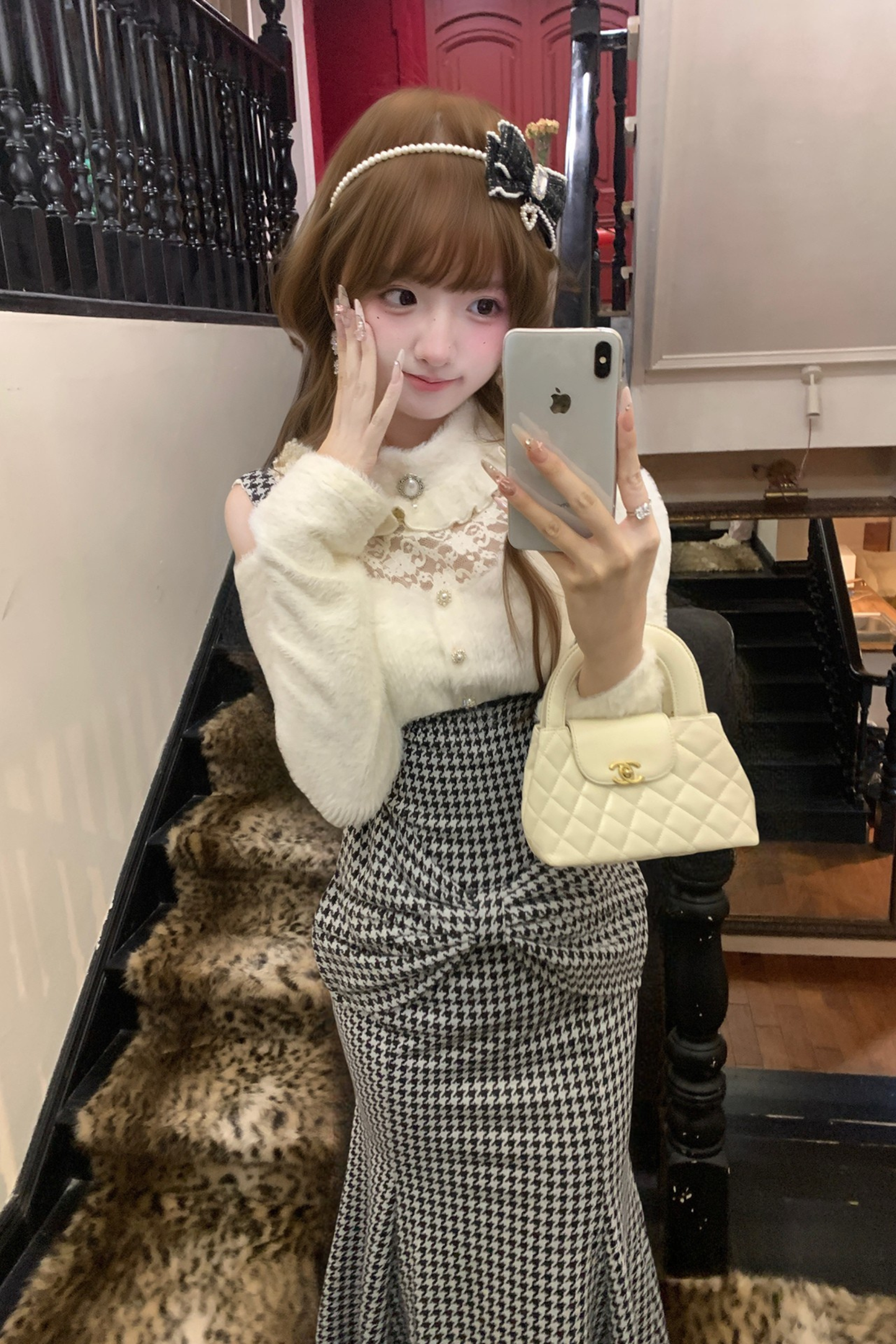 Staggered Suspender Skirt