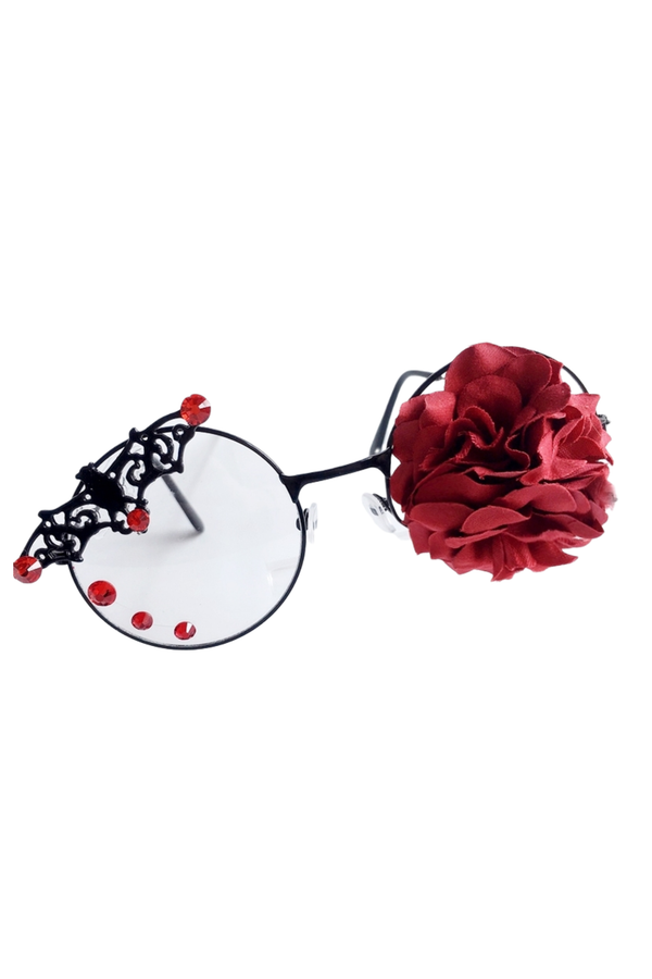 ダークゴスフラワーメガネ