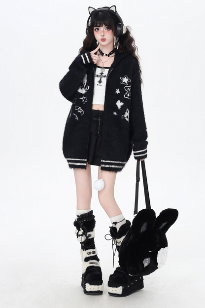 クールラビットフードオーバージャケット