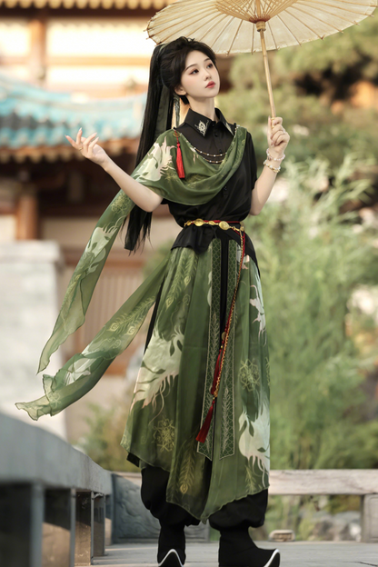 ネバーレスアイランドチャイナトップス+バルーンパンツ