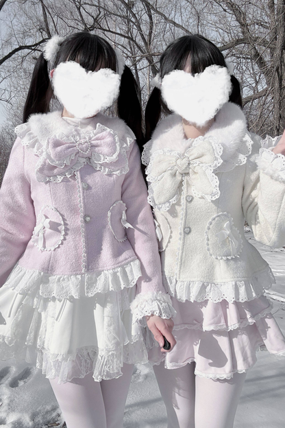 レースリボンスリムスイートコート