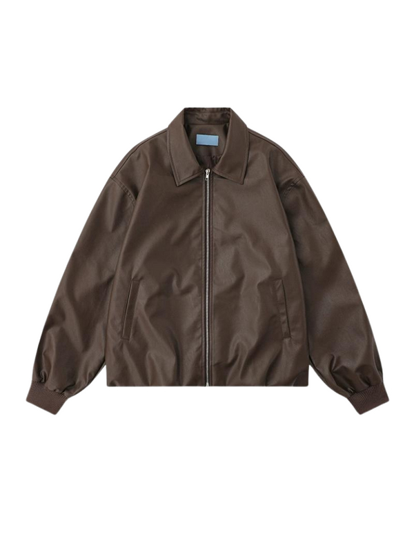 American Street Loose Leather Jacket