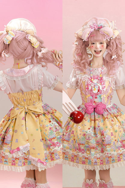 スウィートハートキャンディサスペンダースカート+ジャンパースカート