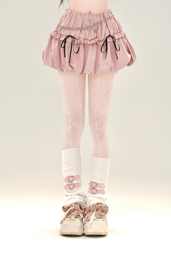 Candy Milk Ribbon Balloon Skirt