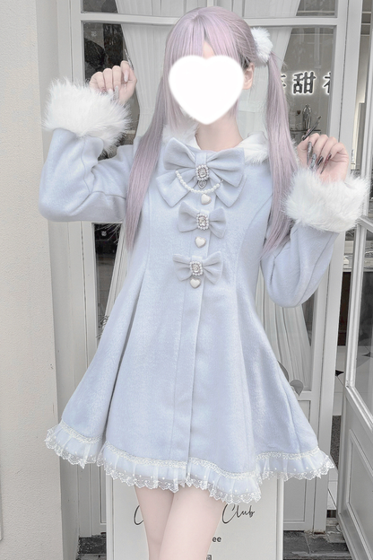 うさ耳ファーフードドールコート