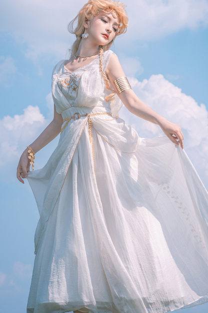 Exotic Elegant Kula JSK with waist chain + shawl + bracelet + necklace