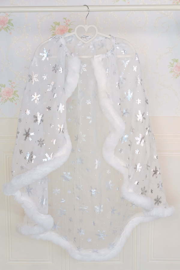 Angora Fur Princess Dress + Rabbit Cloak + Sheer Tail
