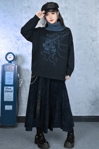 Retro Turtleneck Sweater