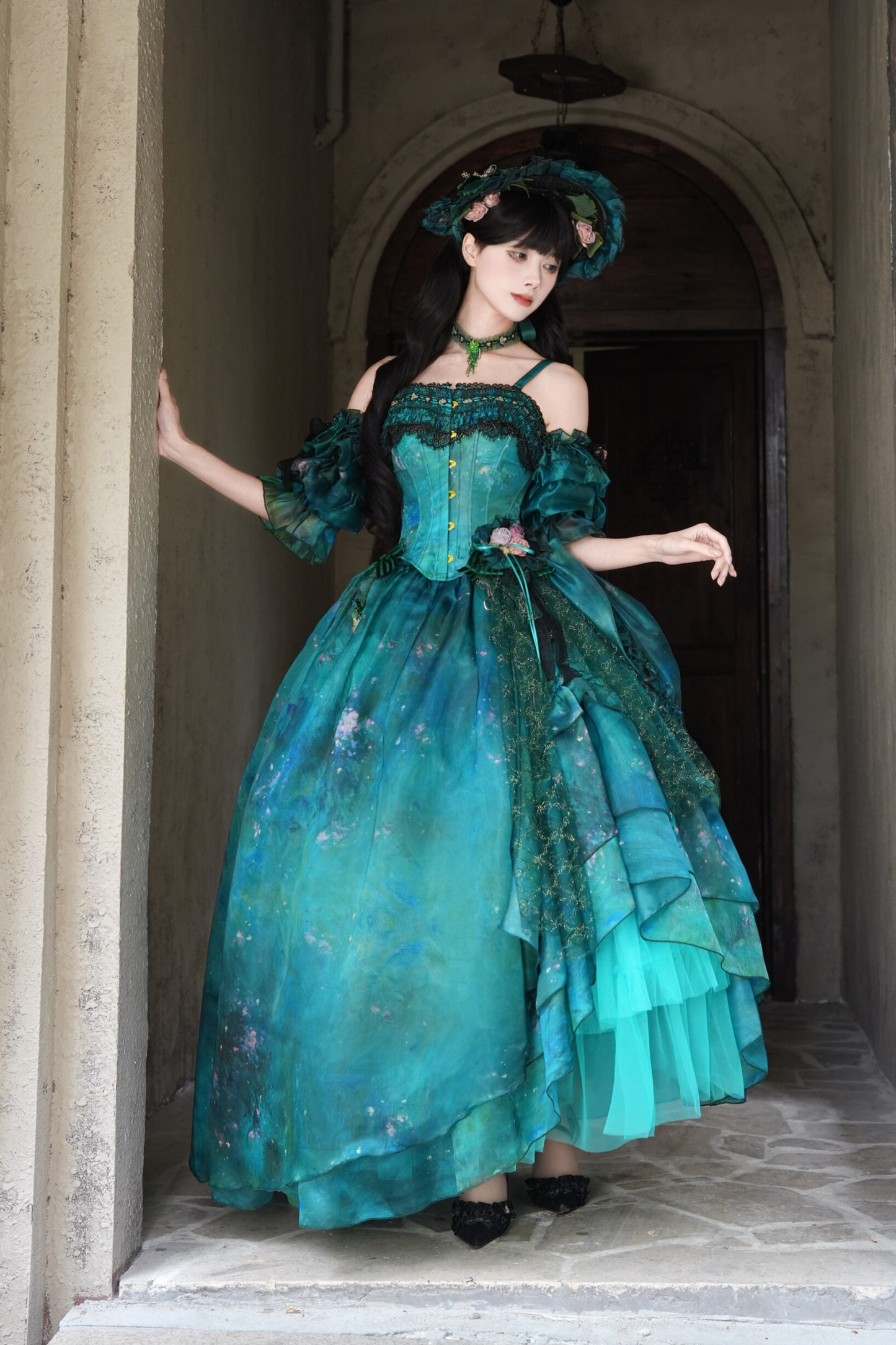 【3月19日予約締切】シルビアトップス+フレアスカート+ハット+スリーブ+ネックレス