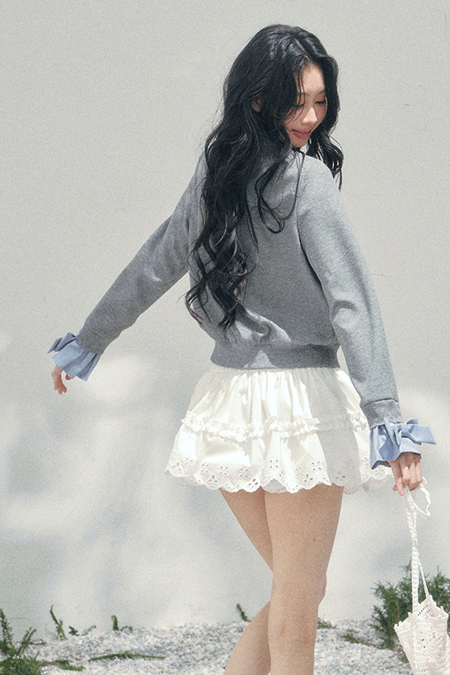 フレンチフェイクツーピースポロセーター