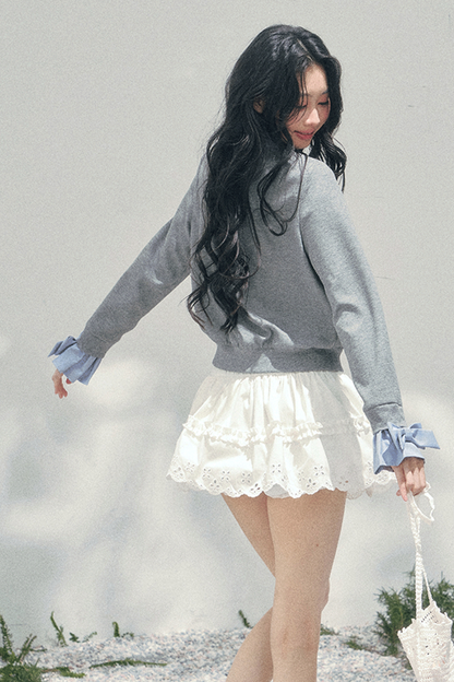 フレンチフェイクツーピースポロセーター