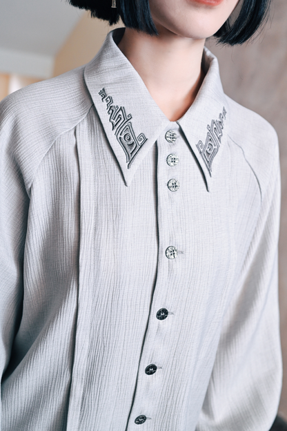 China Lantern Sleeve Shirt
