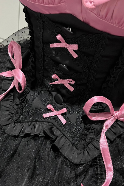 【3月10日予約締切】キャンディハートビートロリータシャツ+ジャンパースカート+ハット+リボン