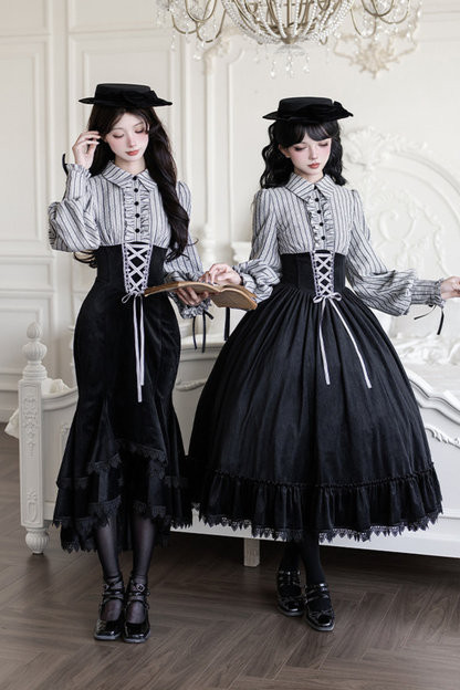 Fishtail Dress + Flare Dress + Hat + Hairband