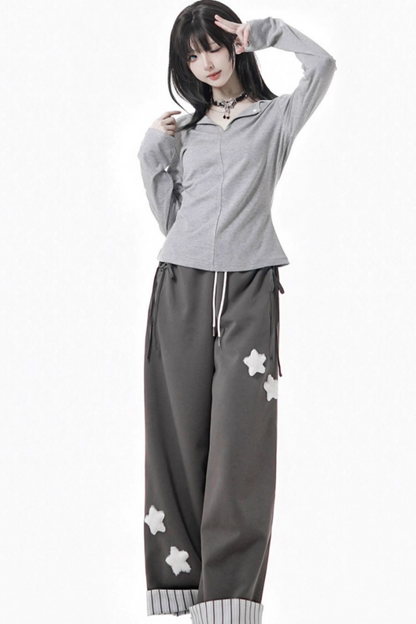 ステッチウエストベーシックトップス