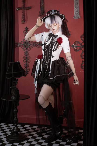 ダークローズゴシックプリンセスロリータセット+ダークローズゴシックプリンスロリータセット