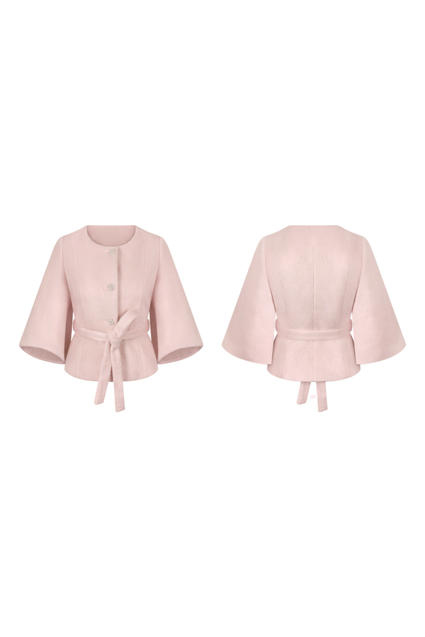 Velvet Lovesong Knit + Wool Short Jacket + Mermaid Skirt