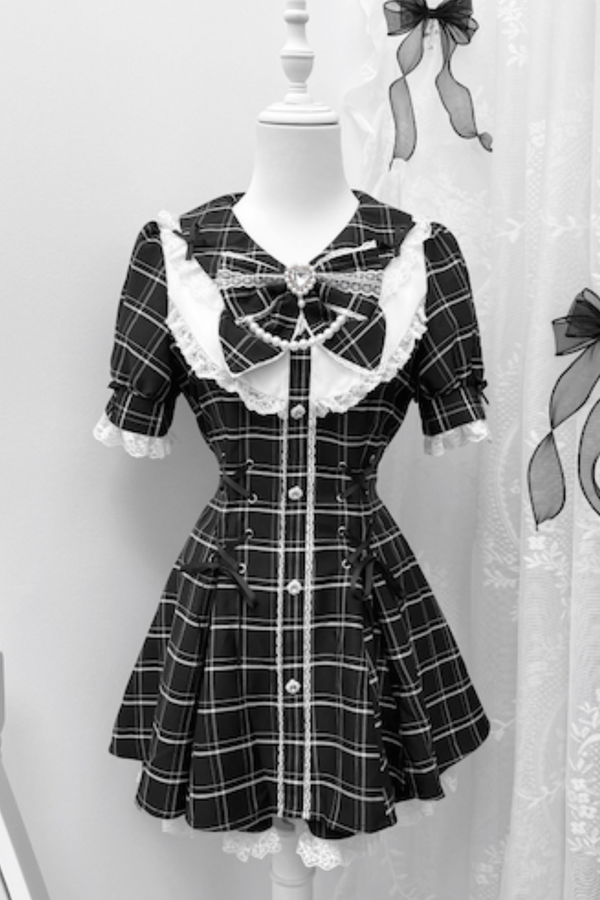 リボンパフスリーブトップス＋インナーパンツ