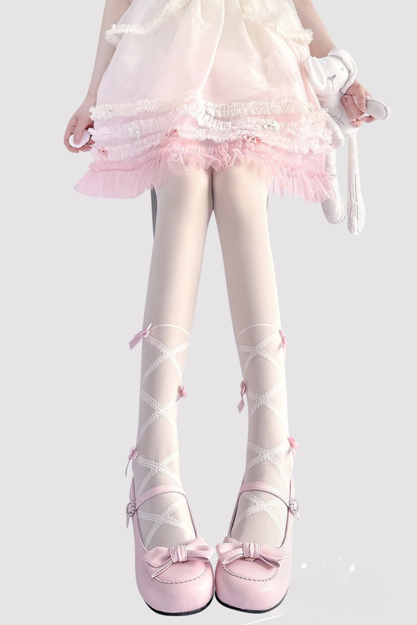 リボンピュアパールシアータイツ