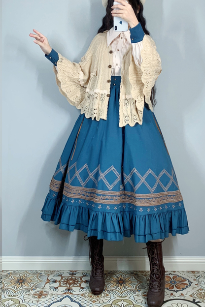 クラシカルレトロフレアロリータスカート