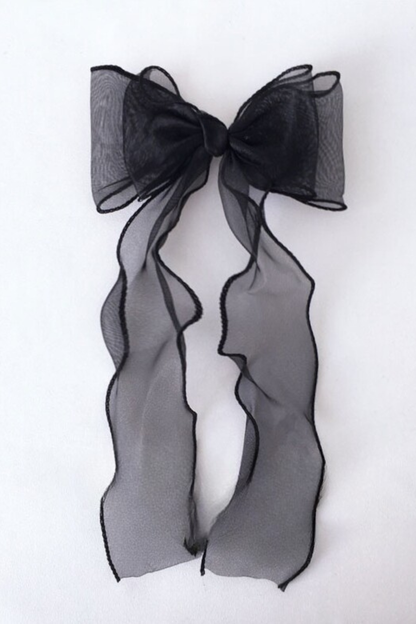 チュールリボンヘアピン