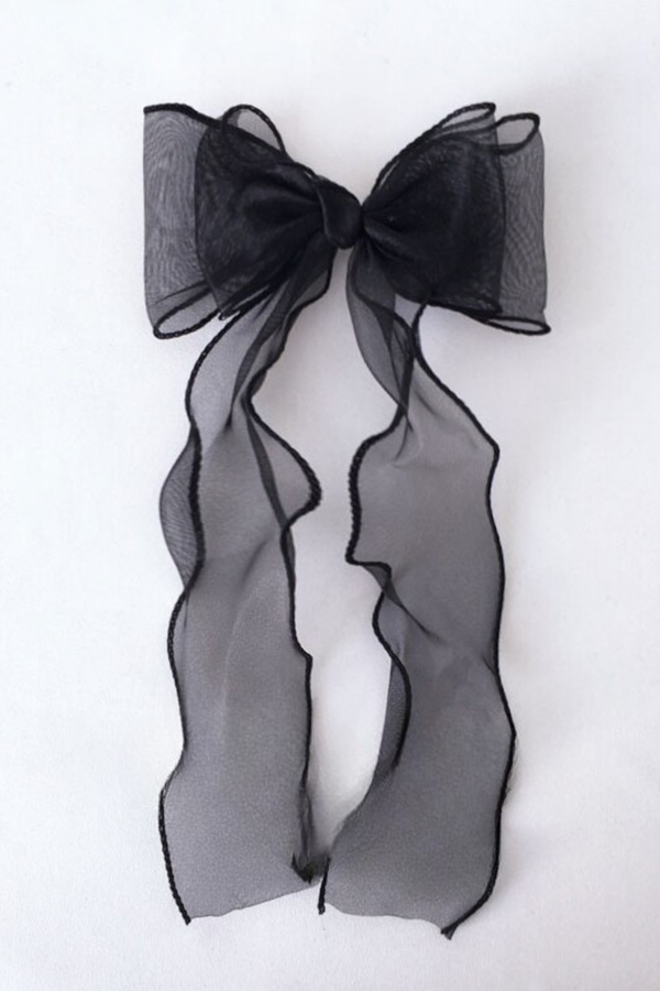 チュールリボンヘアピン