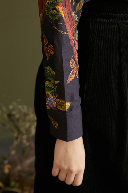 Elegant Fawn Print Shirt