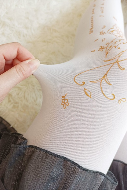 ローズポエムベルベットタイツ