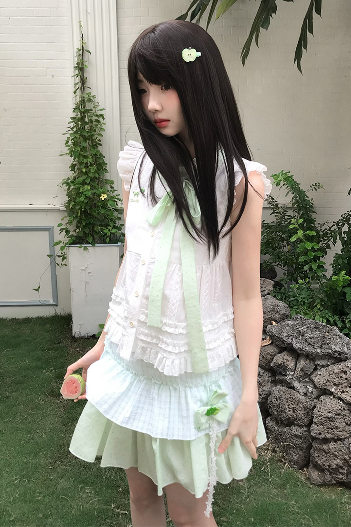 フォーリーフクローバートップス+スカート