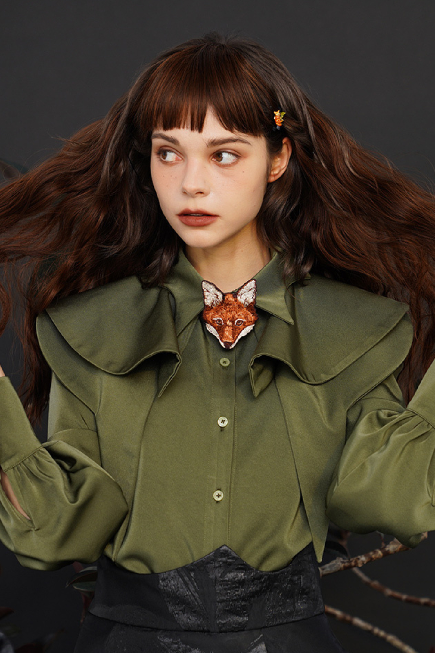 フレンチマントデザインレトロシャツ