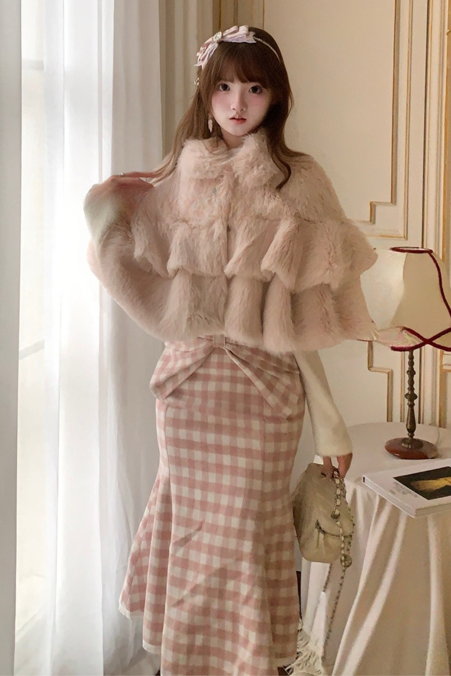 Sweet Fur Cape Coat