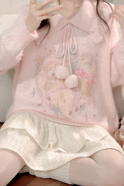 スノーボンボンアシメスカート