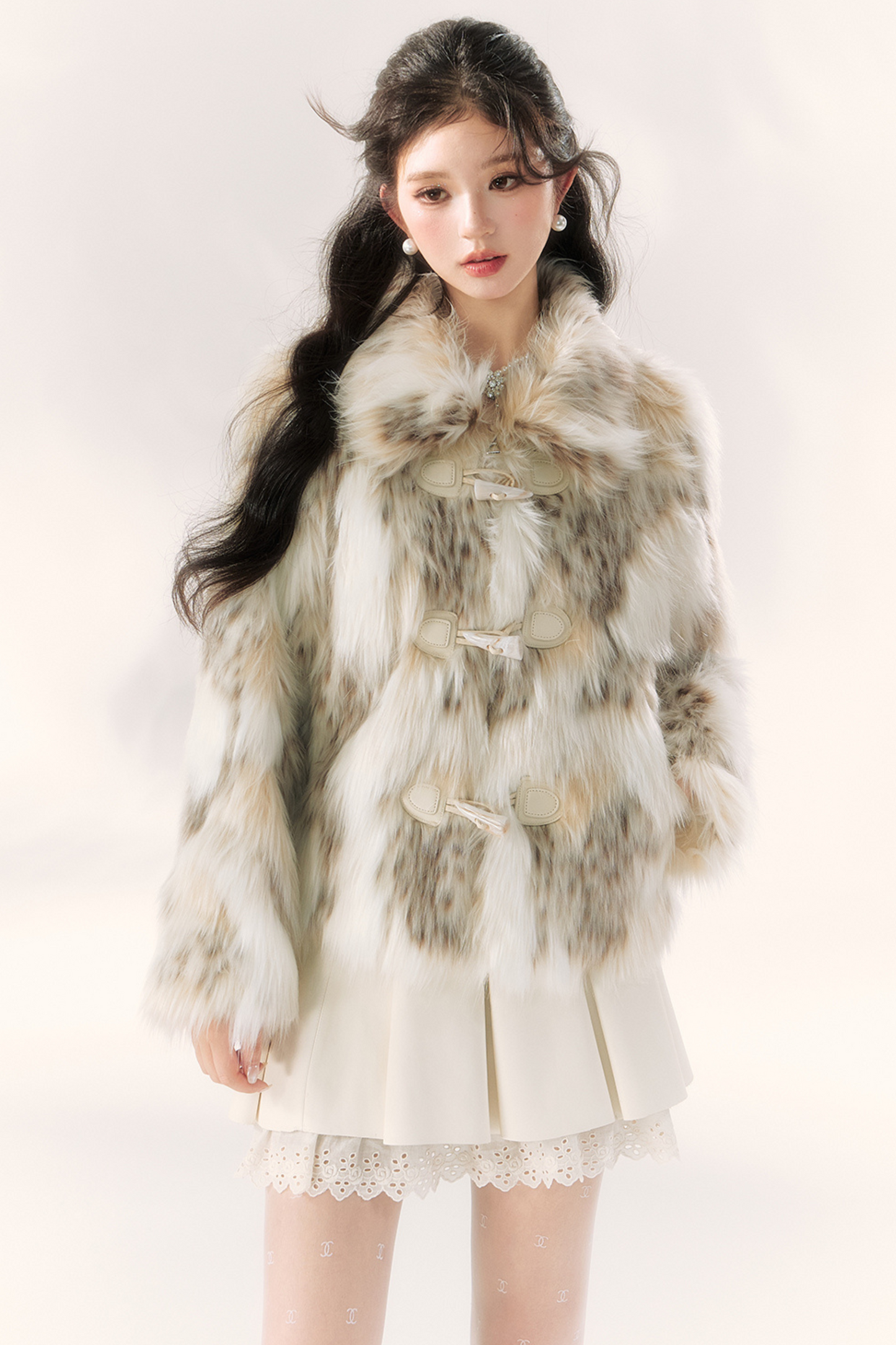 Leopard Fur Design Coat