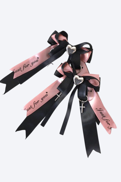 ダークスイートリボンヘアピン