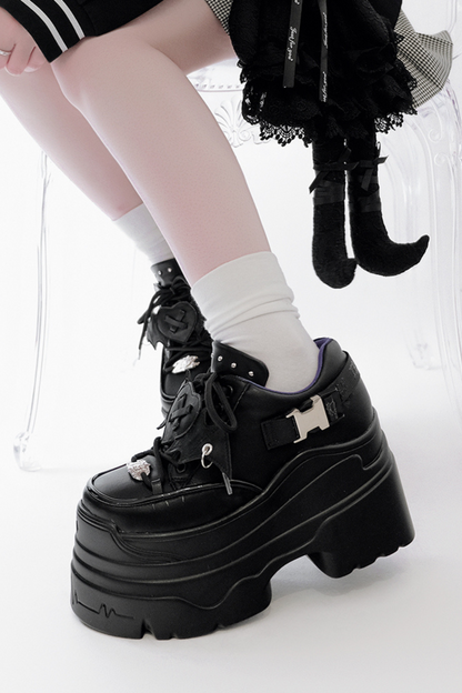 Sweet Cool Muffin Punk Platform Shoes