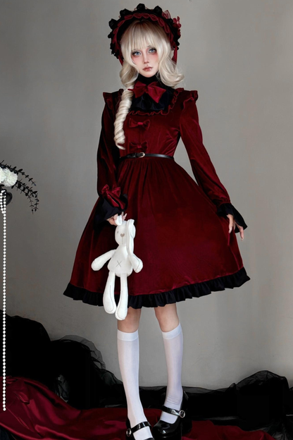 Gothic Dark Doll Dress + Bag