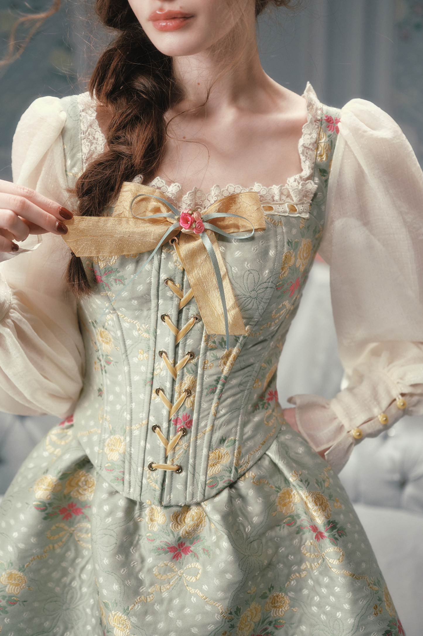Fabric French Corset Top